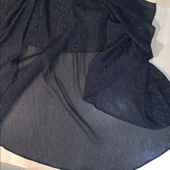 BCBGeneration Black Sparkle High Low dress - Picture 4 of 9